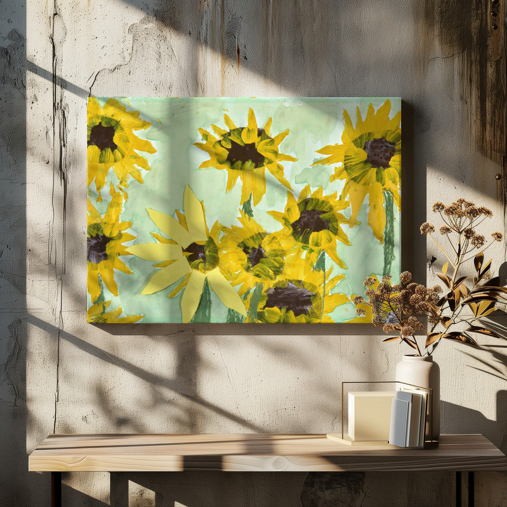 Suikerbloemen van Jam | Canvas