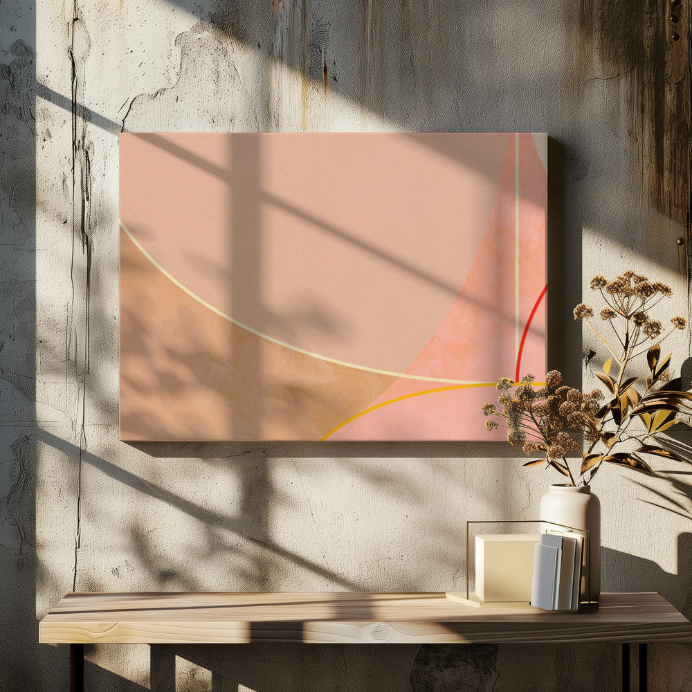 Mid Century Curry Geel Blush Lente | Canvas