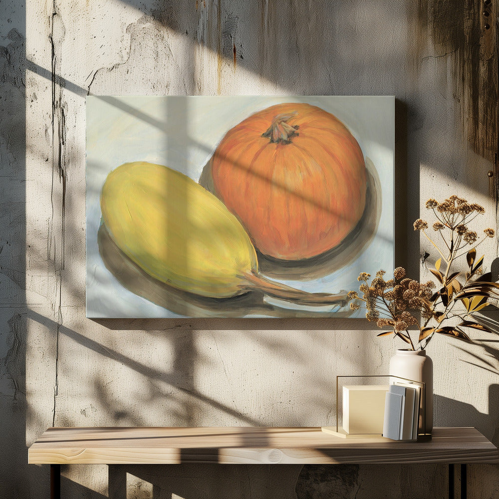 Pompoen en kalebas | Canvas