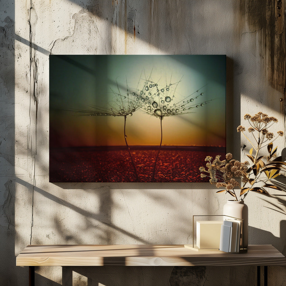 Vuur en water | Canvas