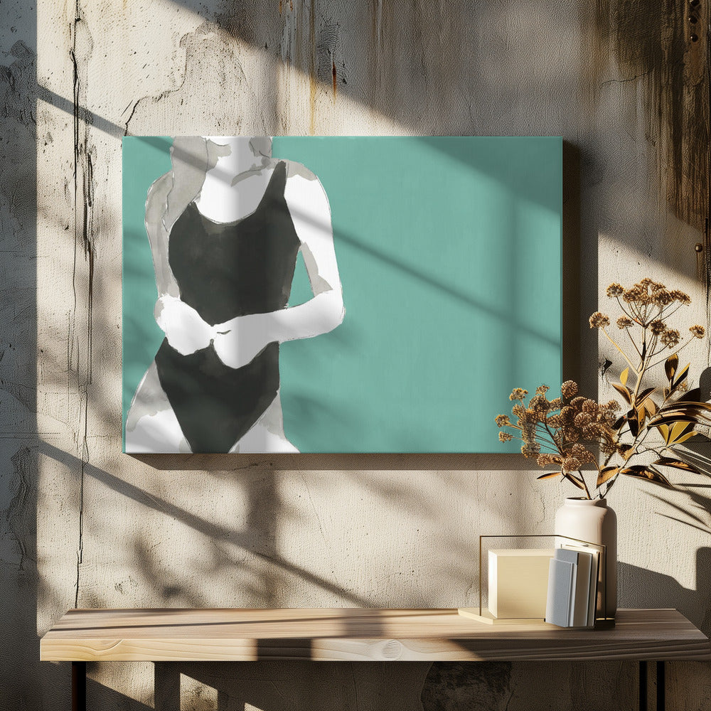 Zwemmen nr. 1 | Canvas