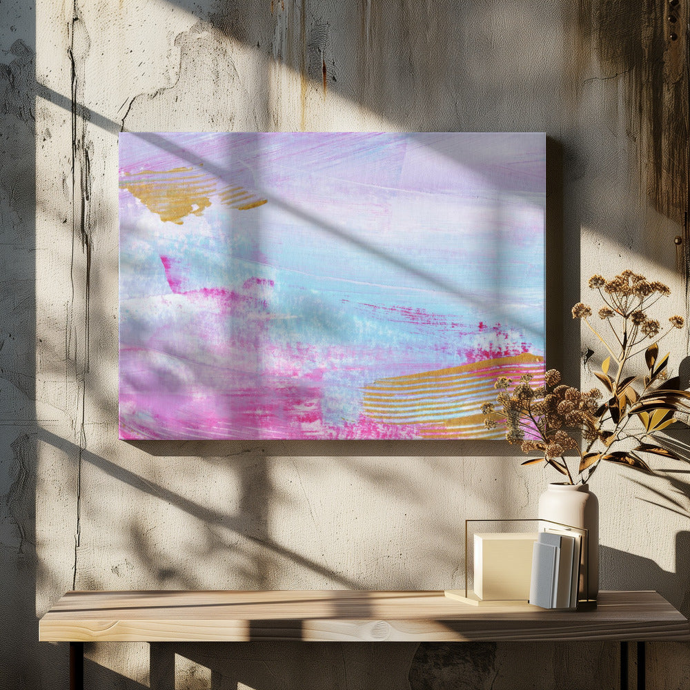Kleurrijke horizontale strepen | Canvas