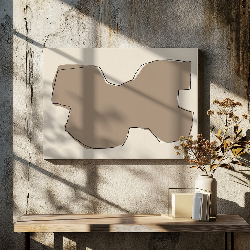 Abstract zandlandschap | Canvas