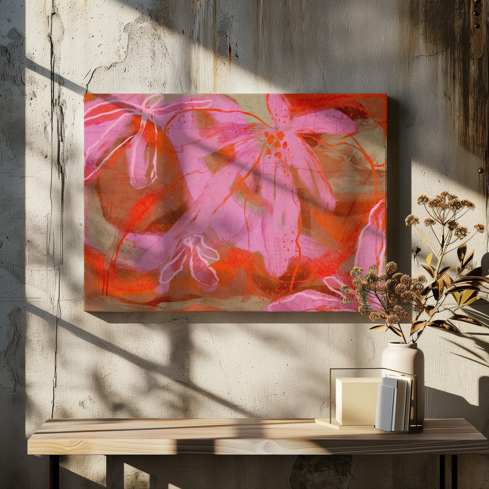 Bloemblaadjesfluisteringen | Canvas