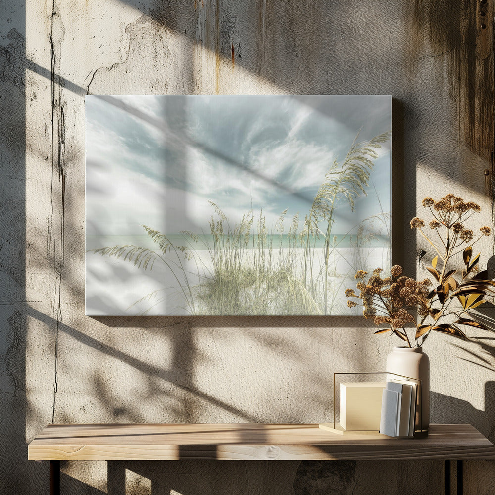 Hemelse rust op het strand | Canvas