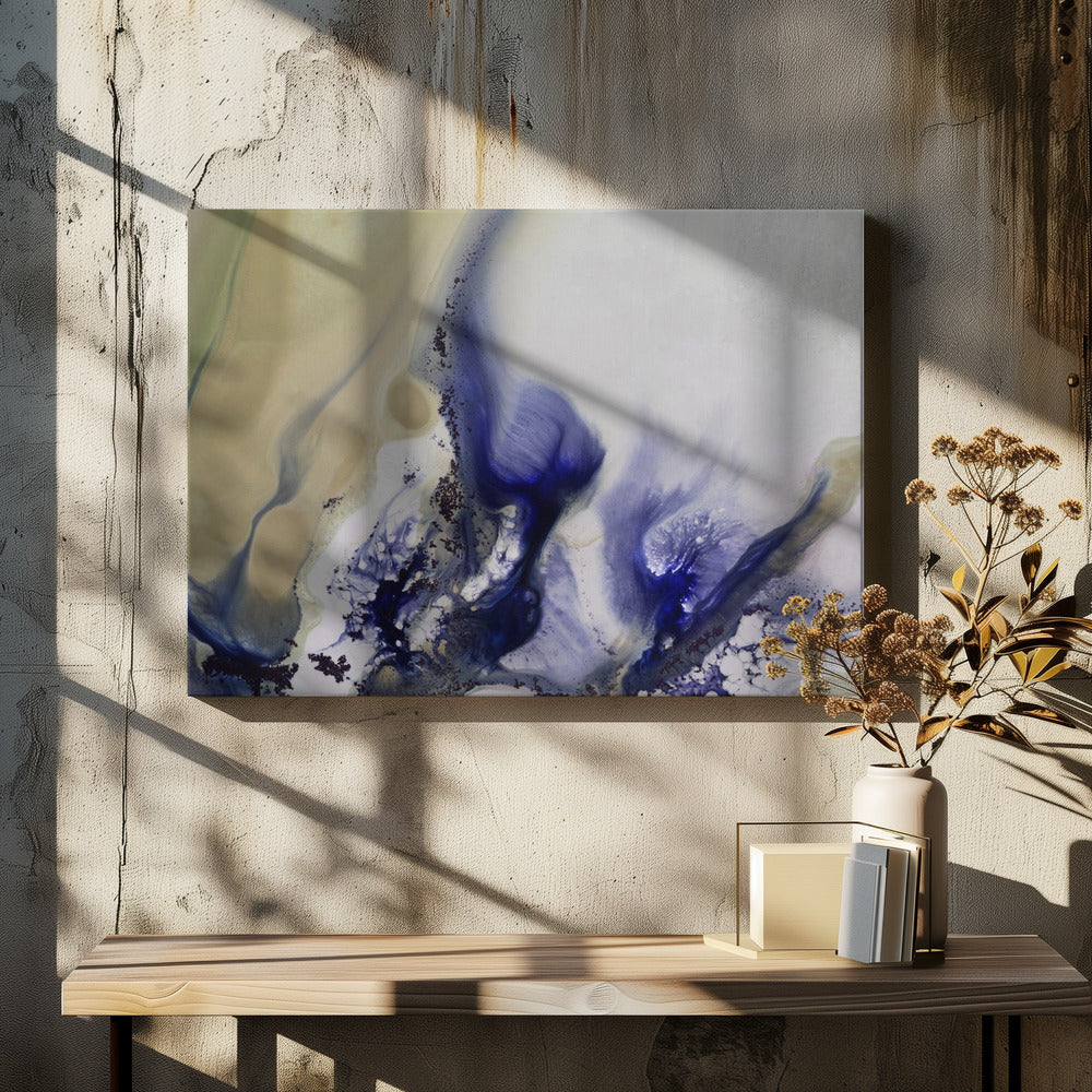 Wervelingen van het waterlandschap. | Canvas