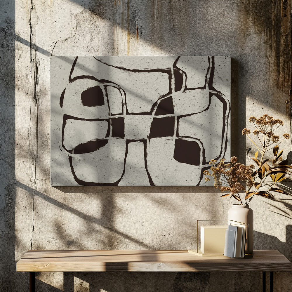 Verweven paden | Canvas