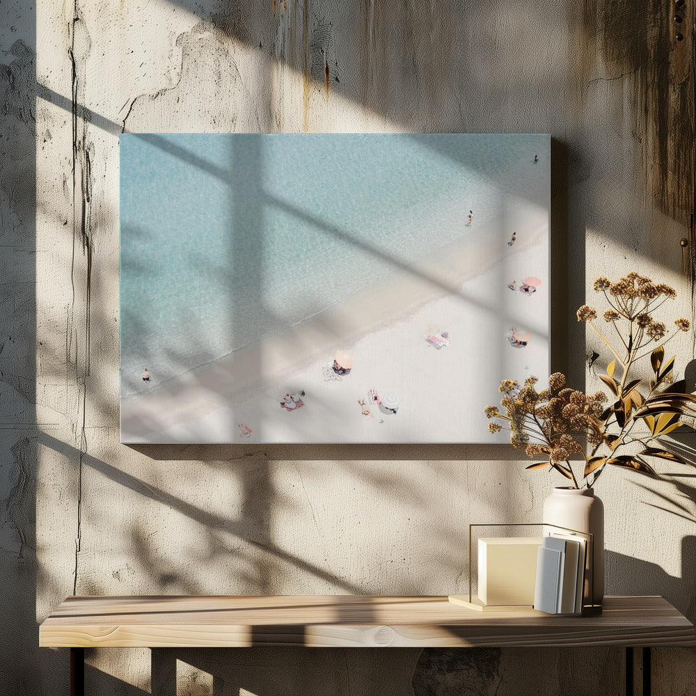 Luchtfoto van het strand | Canvas