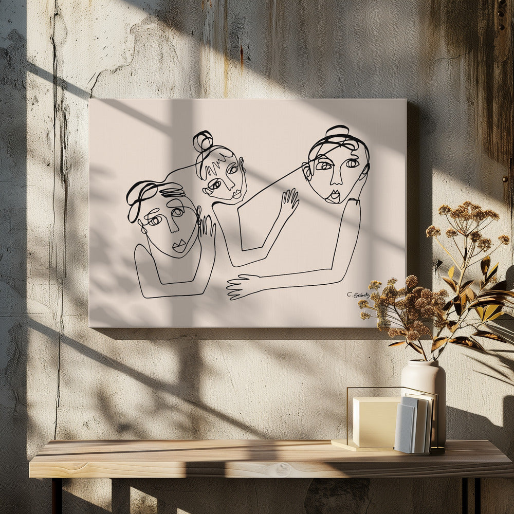 People Beige | Canvas