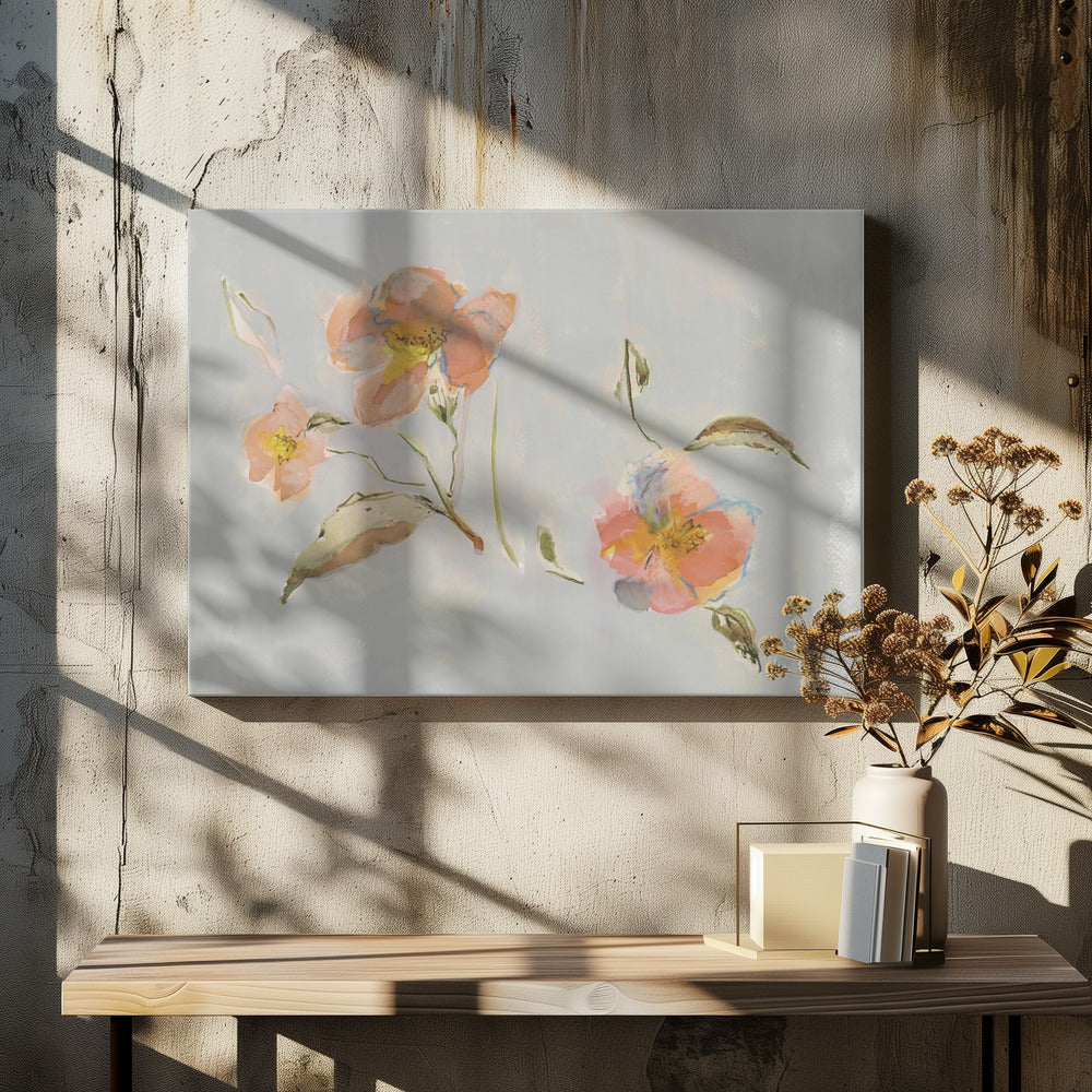 Botanische antieke bloemen 02 | Canvas