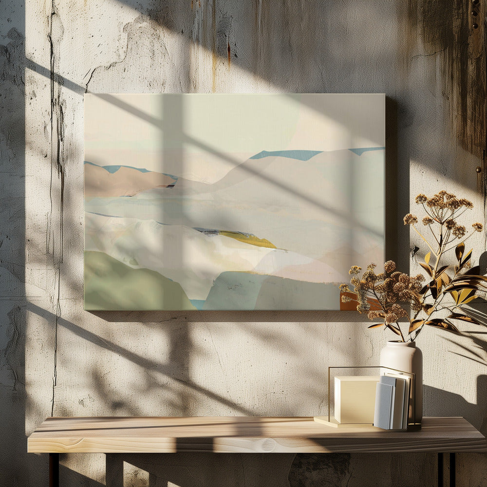 Kleurenblok Landschap 2 | Canvas