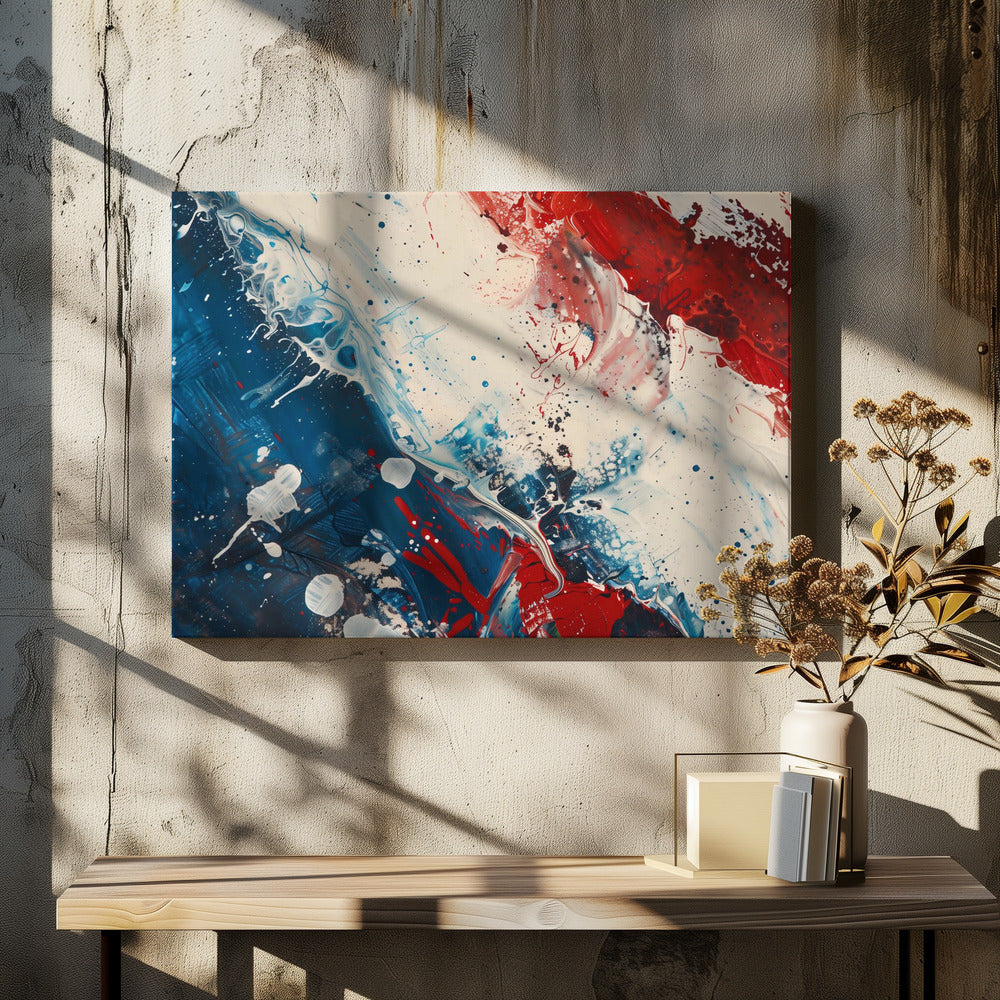 Rood Wit en Blauw | Canvas