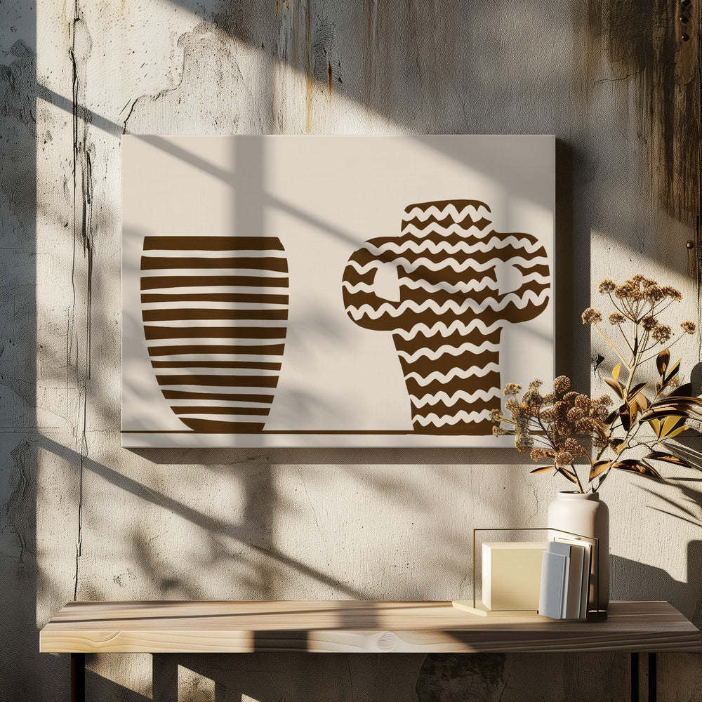 Twee vazen | Canvas