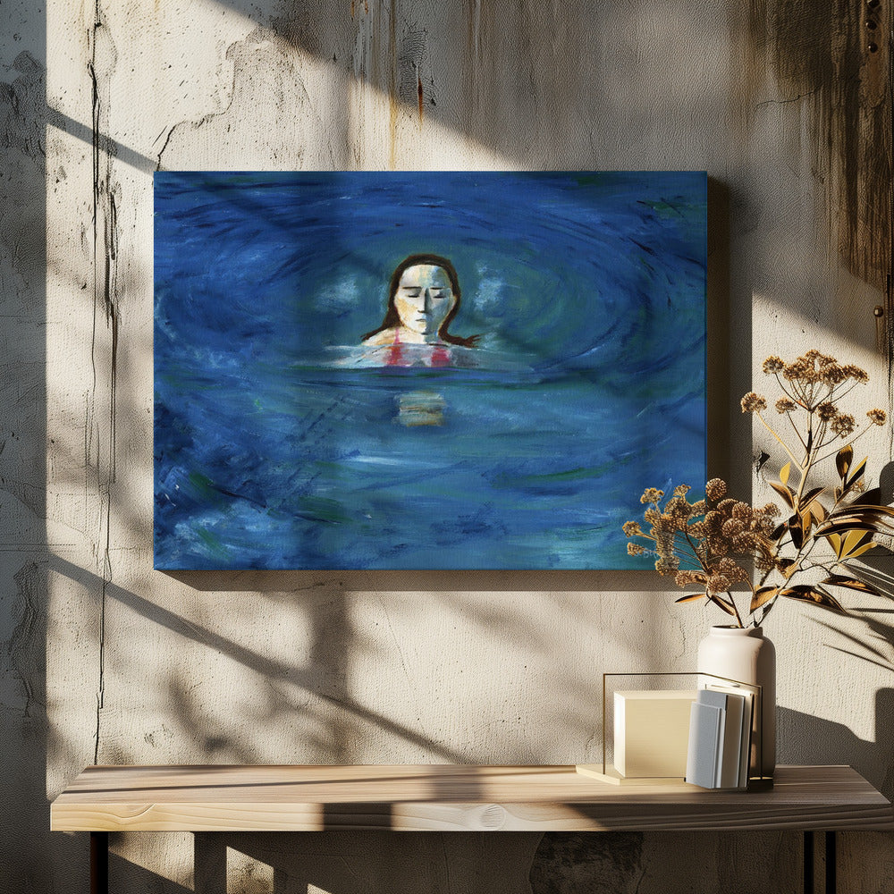Oceaanzwemmer | Canvas
