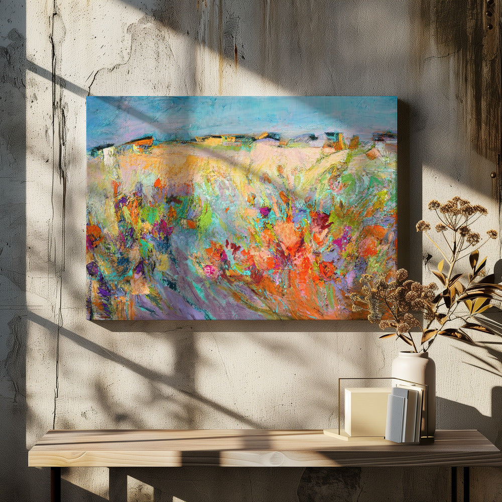 Bloeiend van levendigheid | Canvas