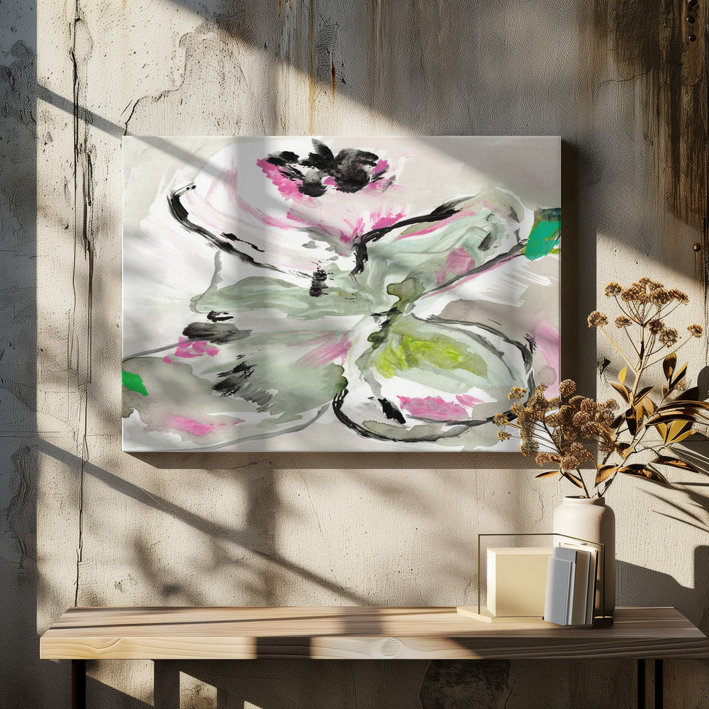 Abstract Purple Violet Pink Hues Floral 1 | Canvas