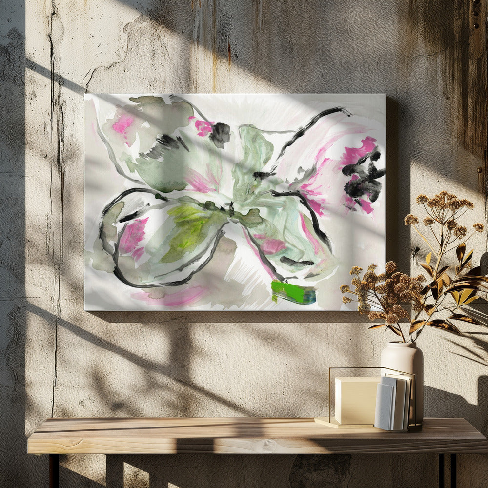 Abstract Purple Violet Pink Hues Floral 2 | Canvas