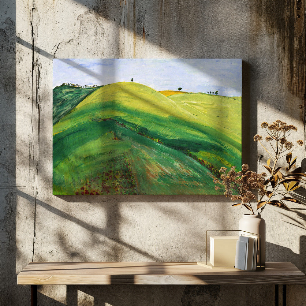 Groene heuvels | Canvas