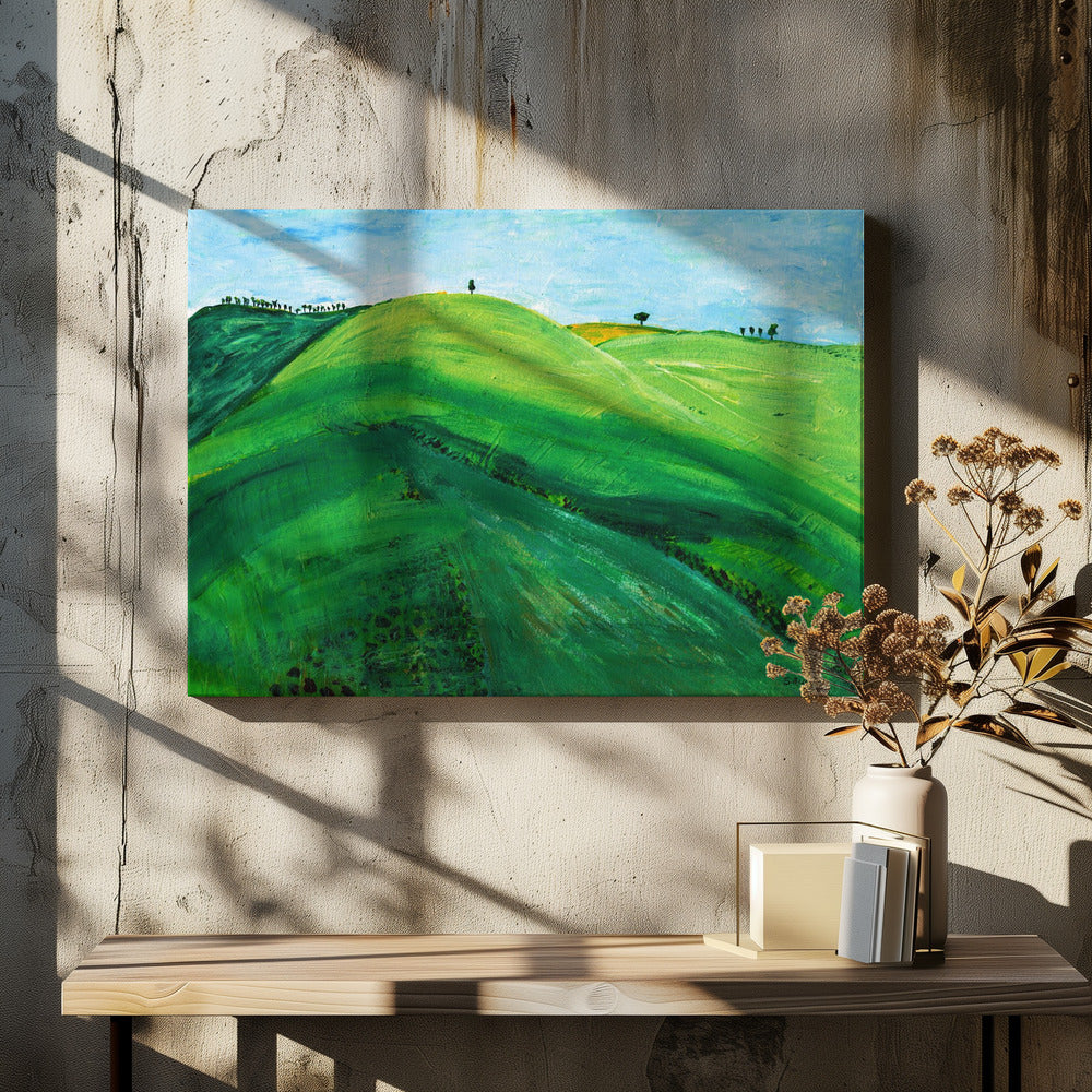 Groene heuvels | Canvas