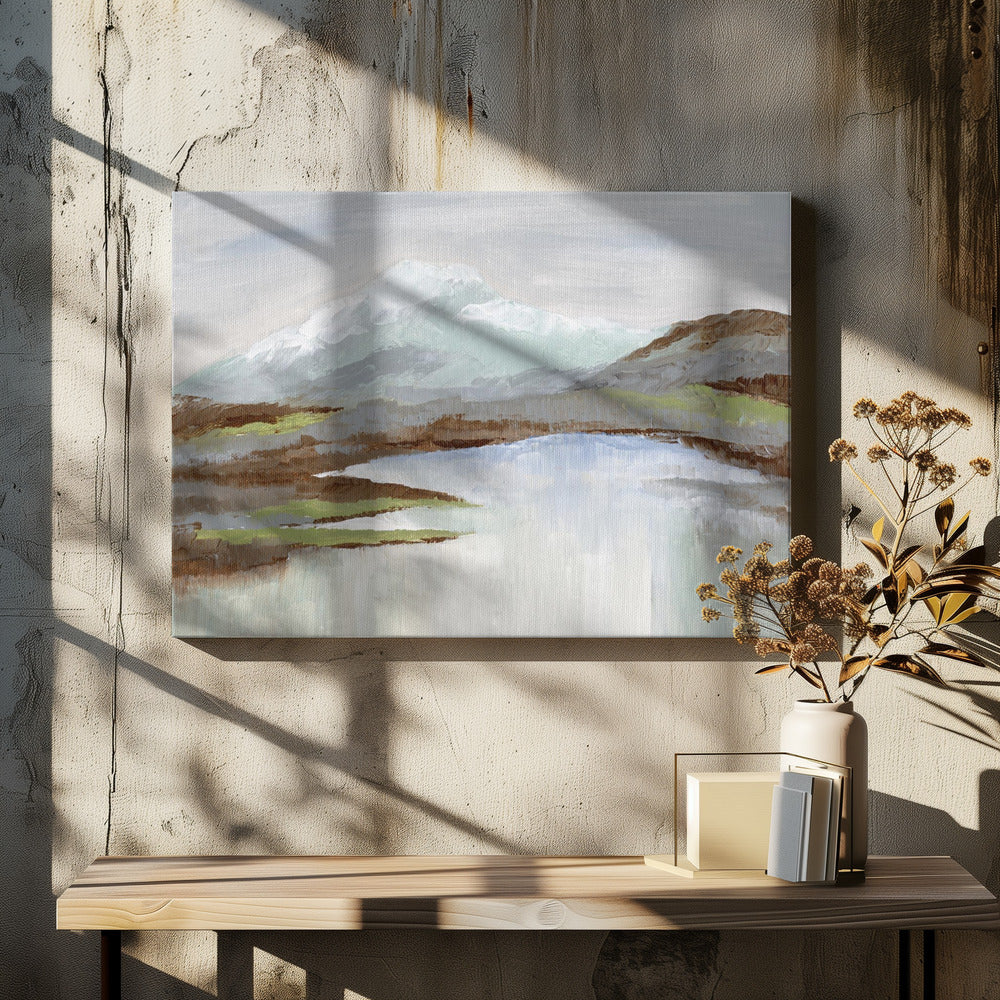 Besneeuwde Alp | Canvas