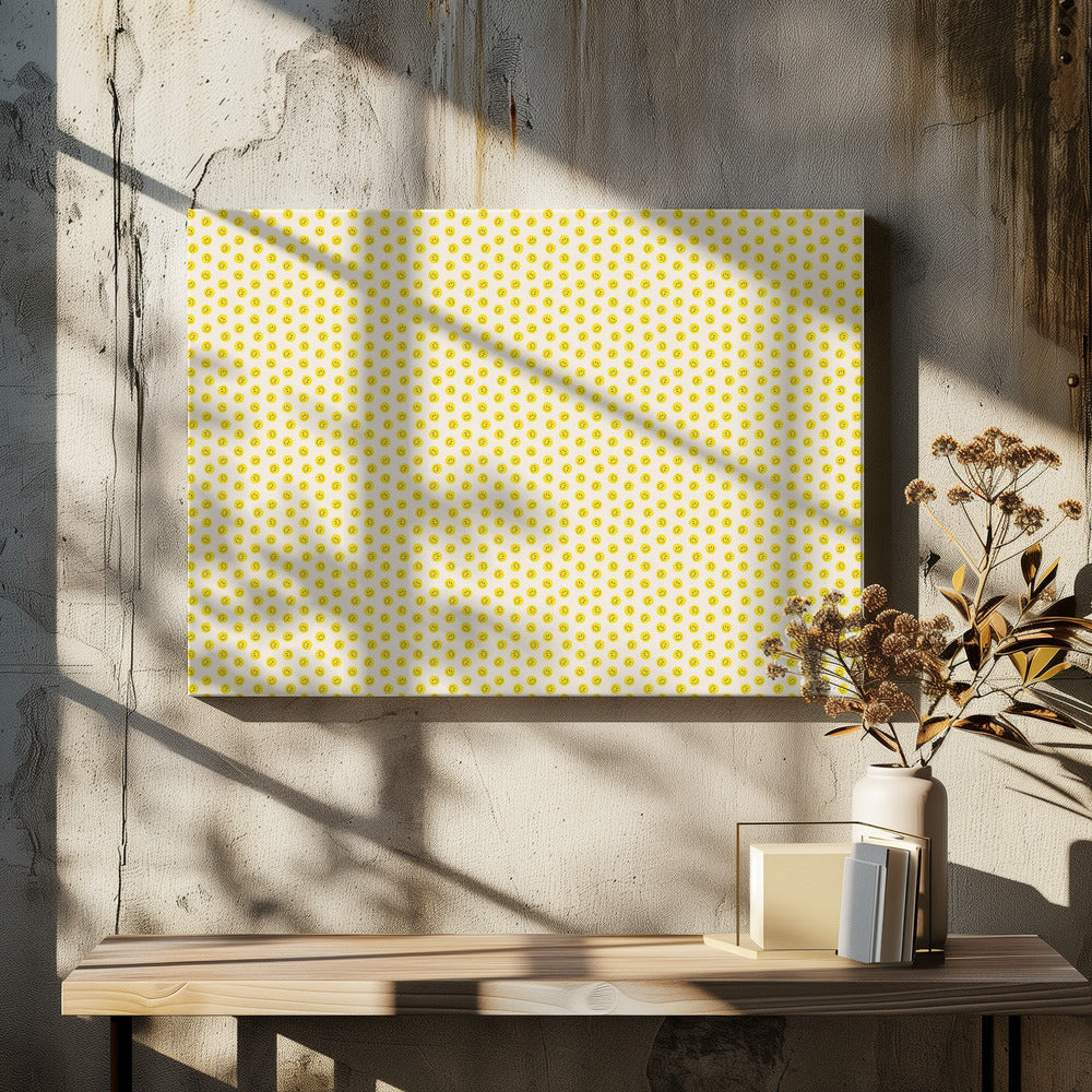 Yellow Smileys (pattern design) | Canvas