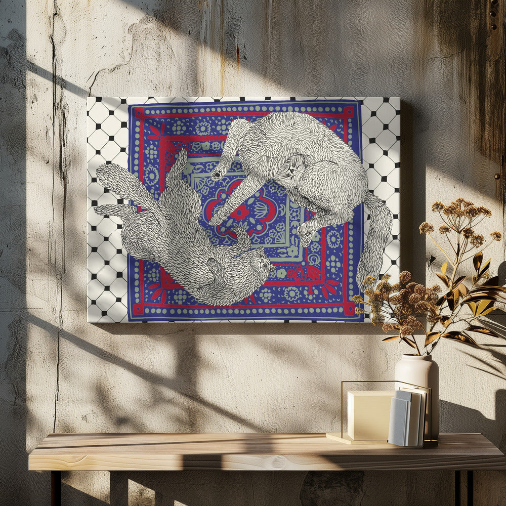 Slapende katten | Canvas