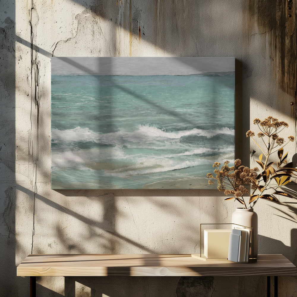 Golven op de oostoever | Canvas