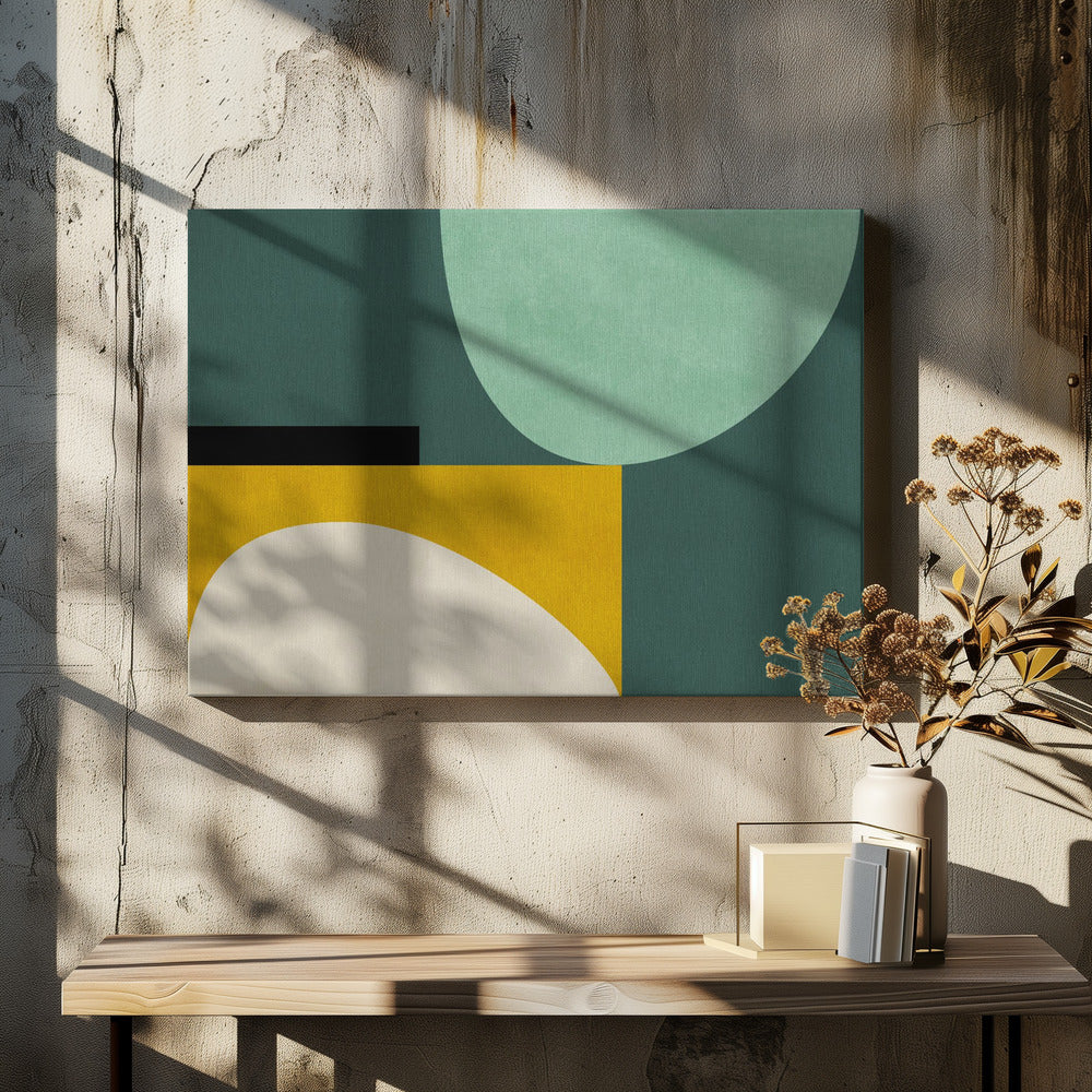 Regenboog Plus Vormen1 | Canvas