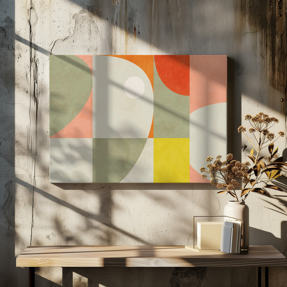 Zomercirkels22 1 V | Canvas