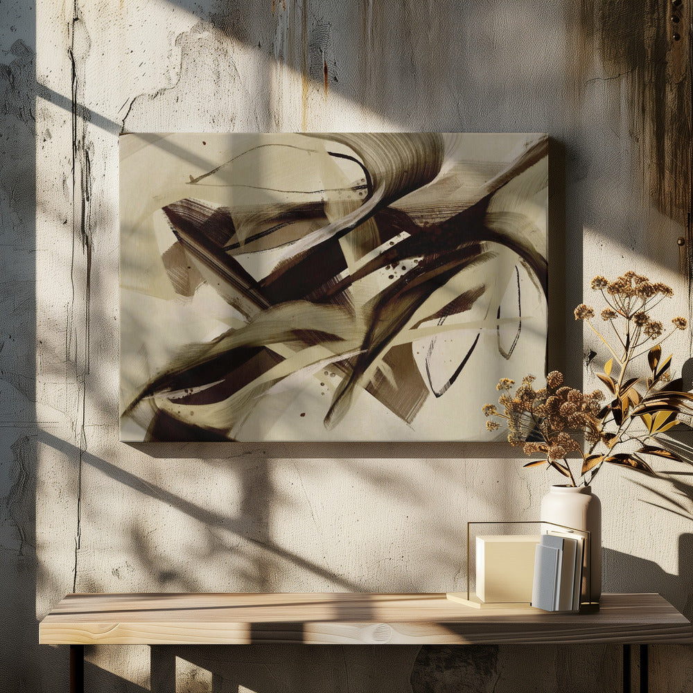 Elegantie in beweging | Canvas