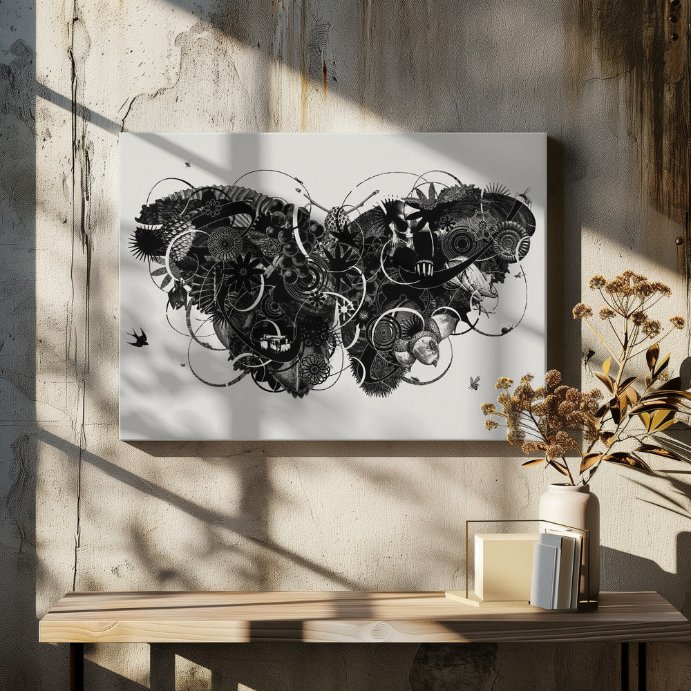 Vlinder 3 | Canvas