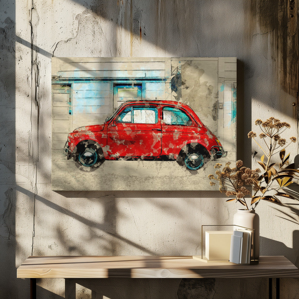 Retro Auto | Canvas