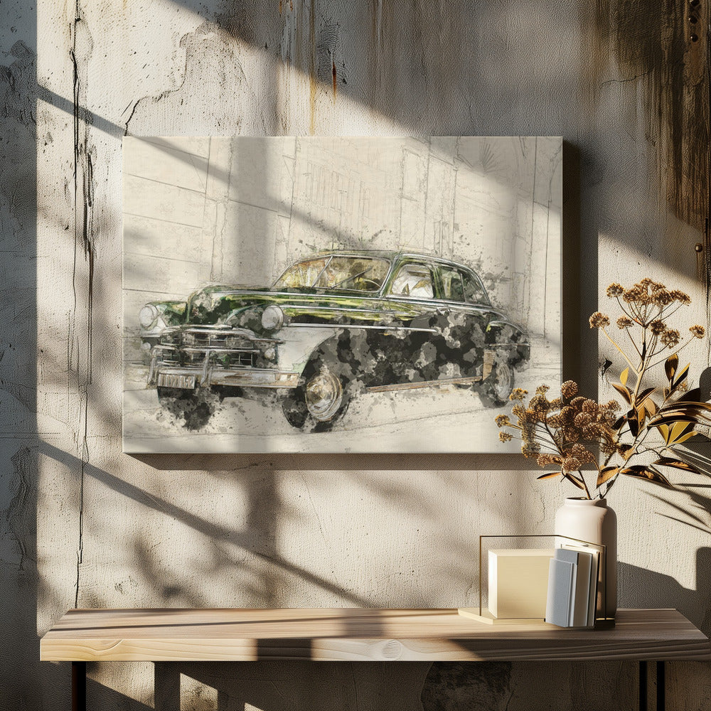 Retro Auto | Canvas