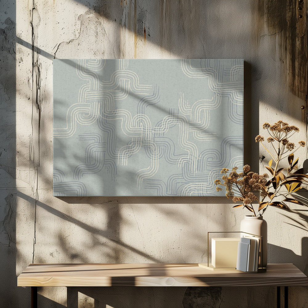 kalmerende essentials sporen betonblauw | Canvas