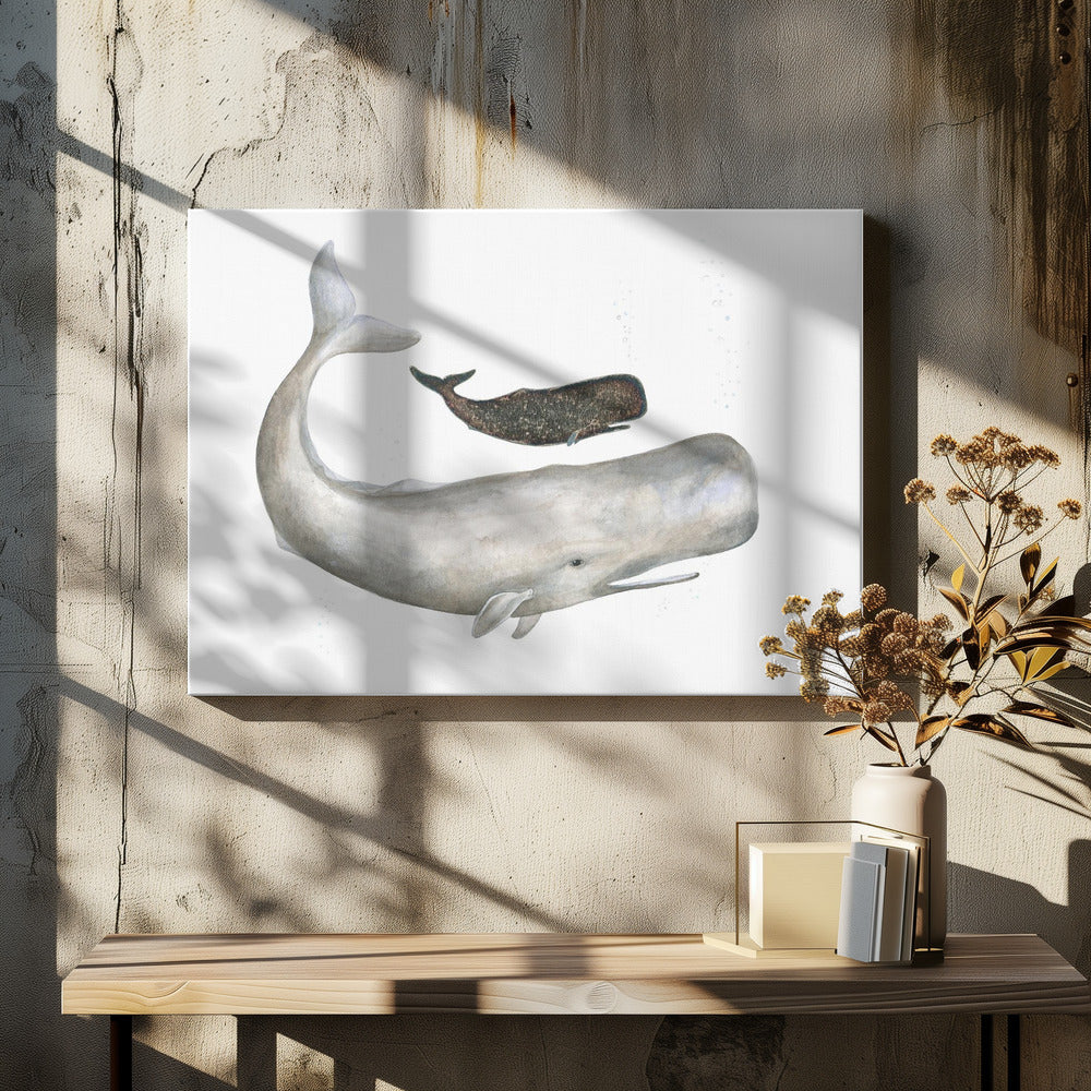 Zachte Oceaanreuzen | Canvas