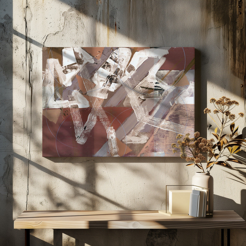 Abstracte cirkels en texturen 2 | Canvas