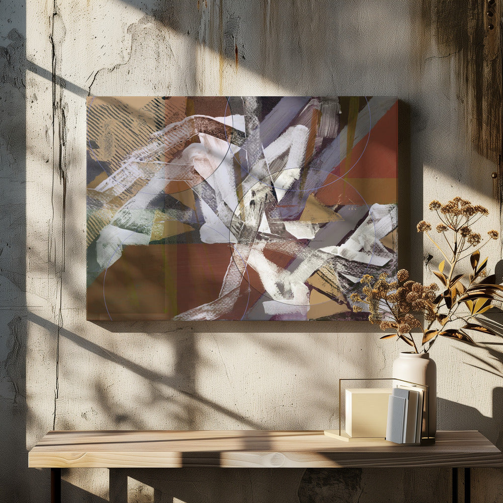 Abstracte cirkels en texturen 3 | Canvas