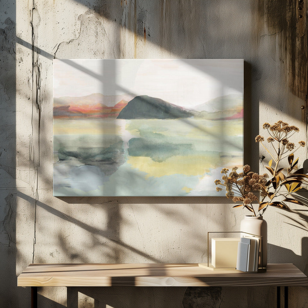 Aquarel Landschap No2 | Canvas