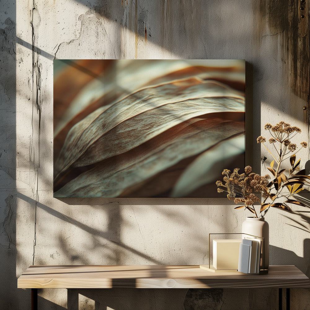 Golvende bloemblaadjes | Canvas