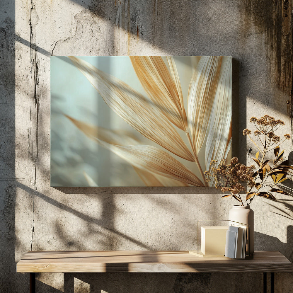 Gouden bladeren harmonie | Canvas