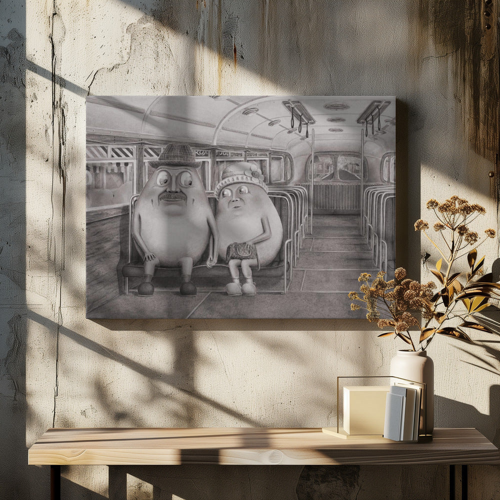 Ten minste houdbaar tot (zwart-wit) | Canvas