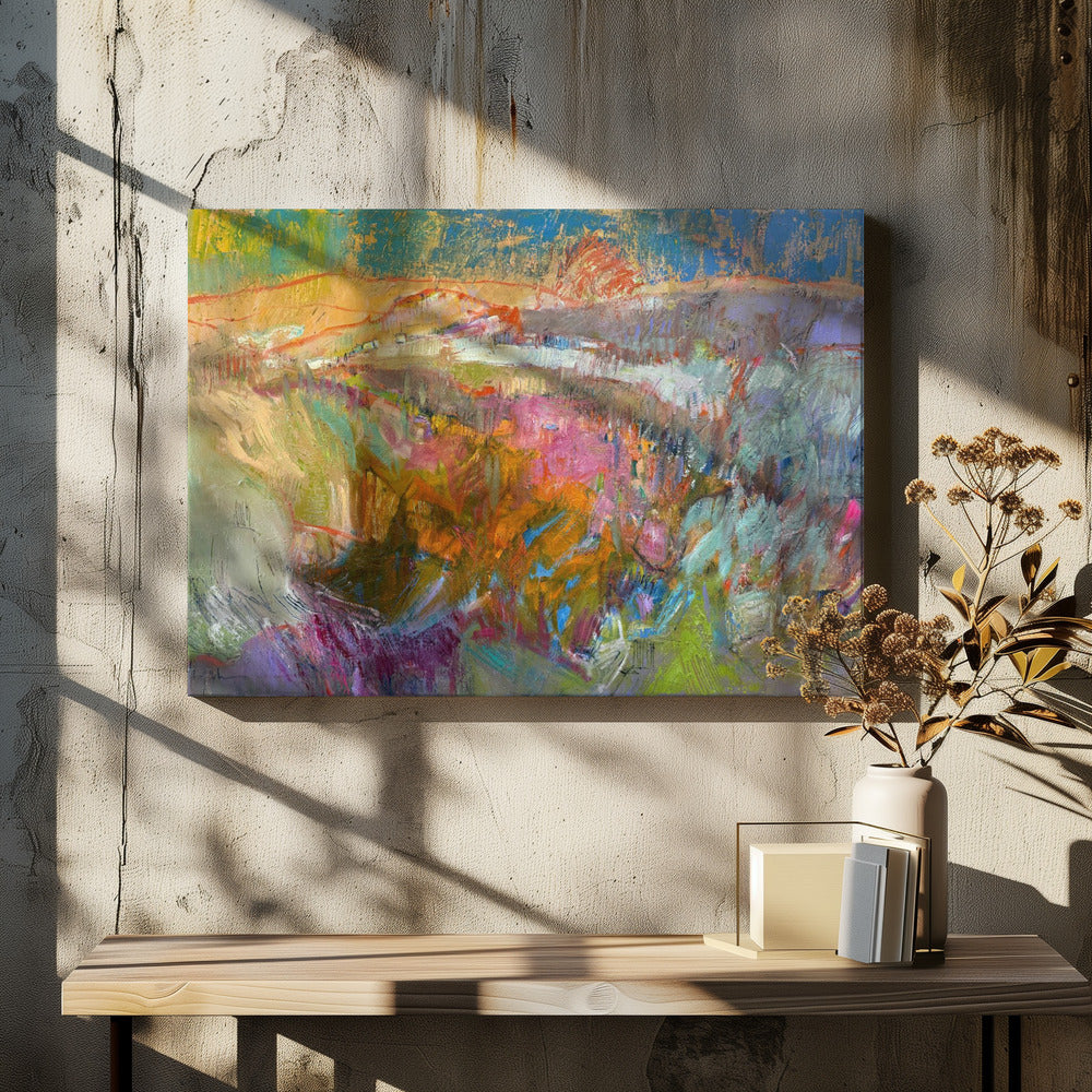 Levendig berglandschap | Canvas