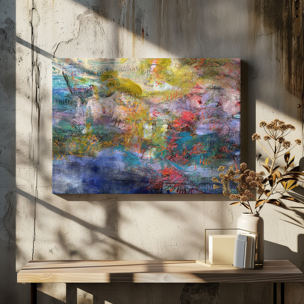 Expressionistische inscriptie | Canvas