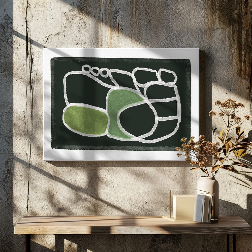 Lijntekening abstract | Canvas