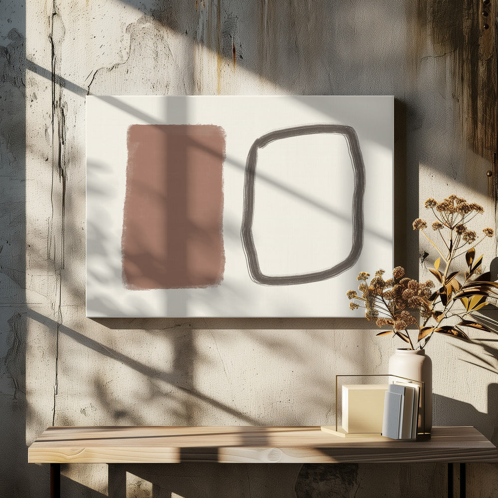 Vormen in contrast | Canvas