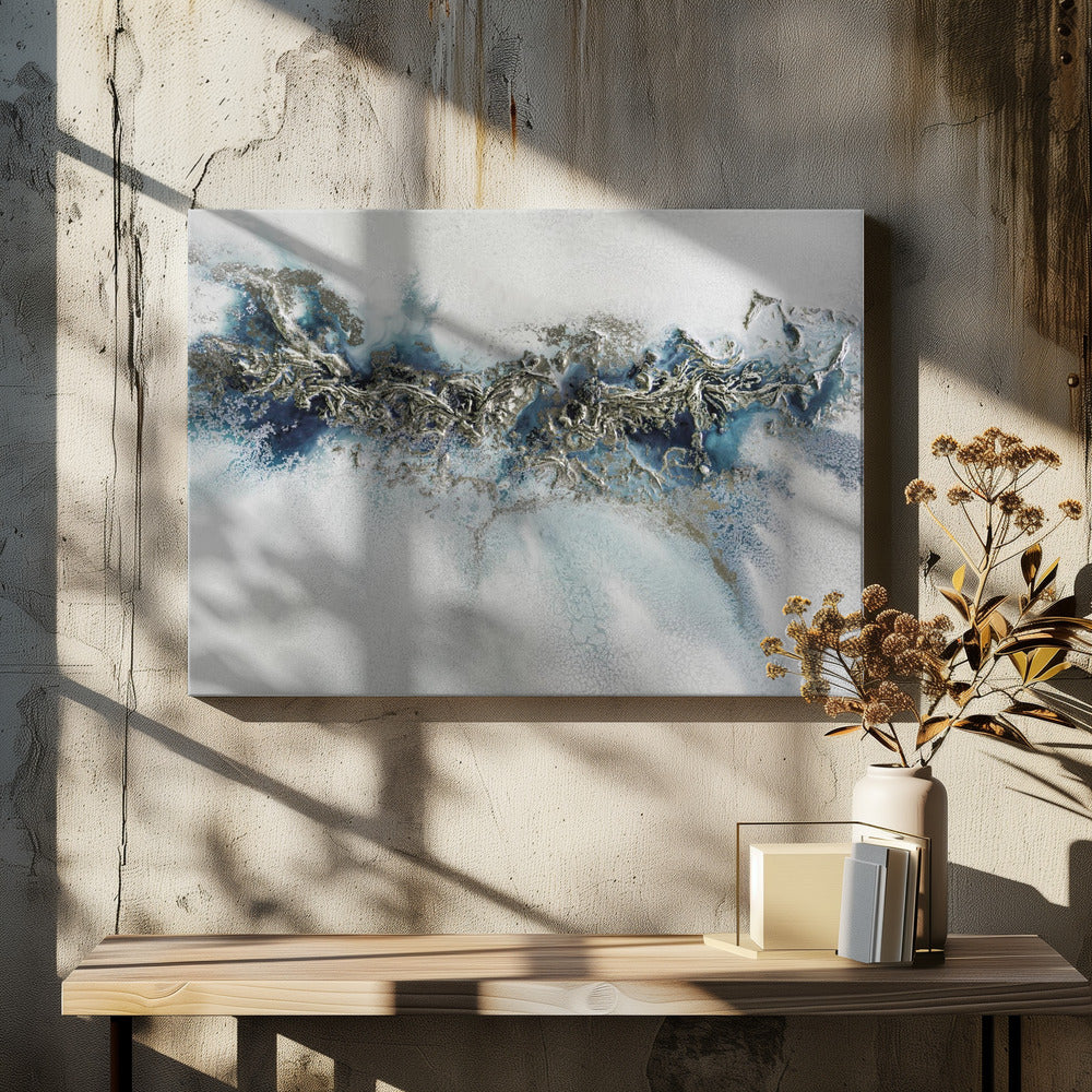 Meest populair - Verguld weefsel - Whitecaps schilderij | Canvas