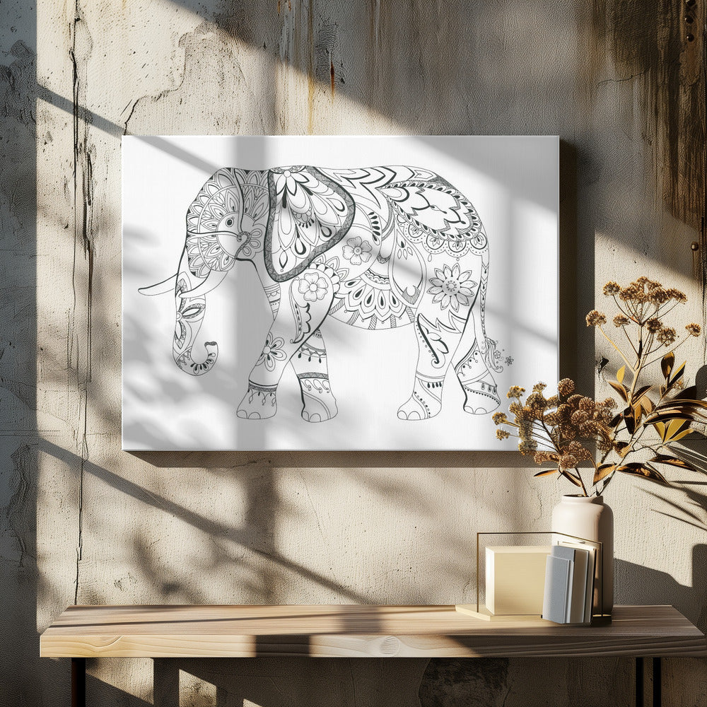 Olifant Mandala | Canvas