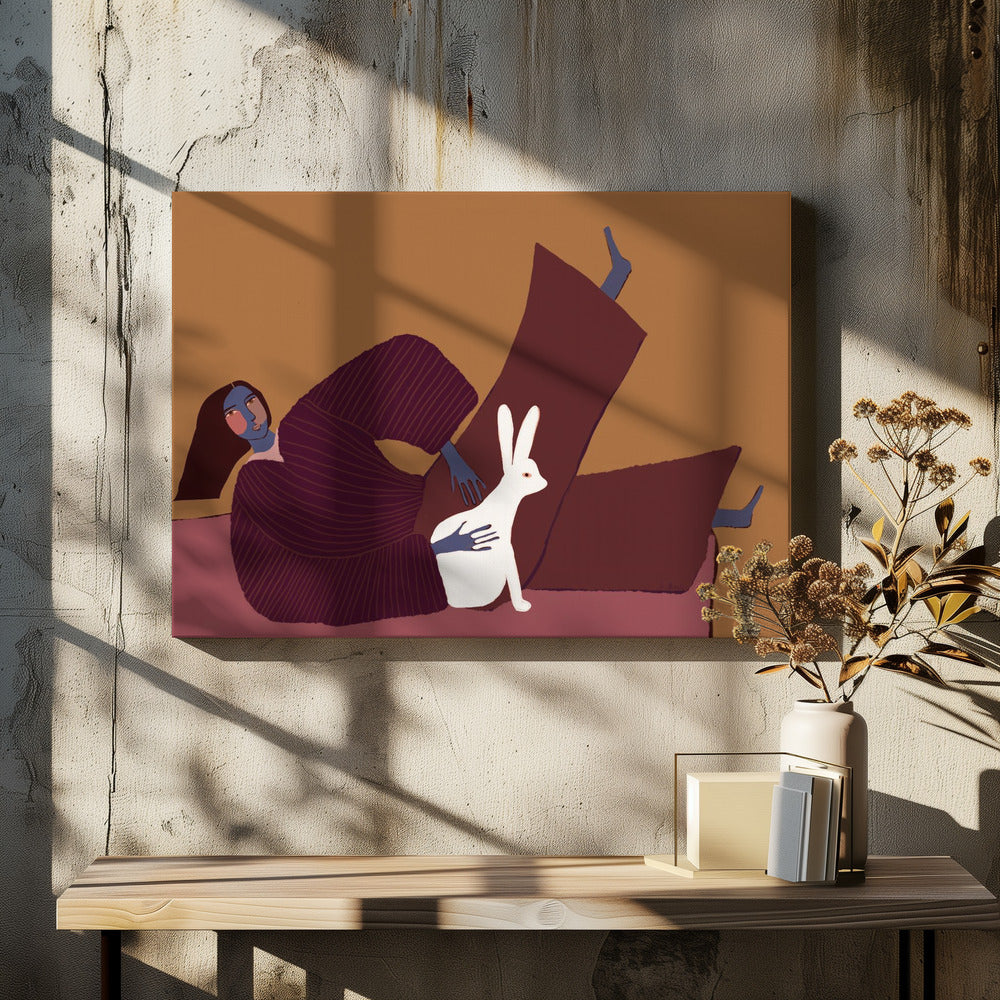 Konijnenliefhebber | Canvas