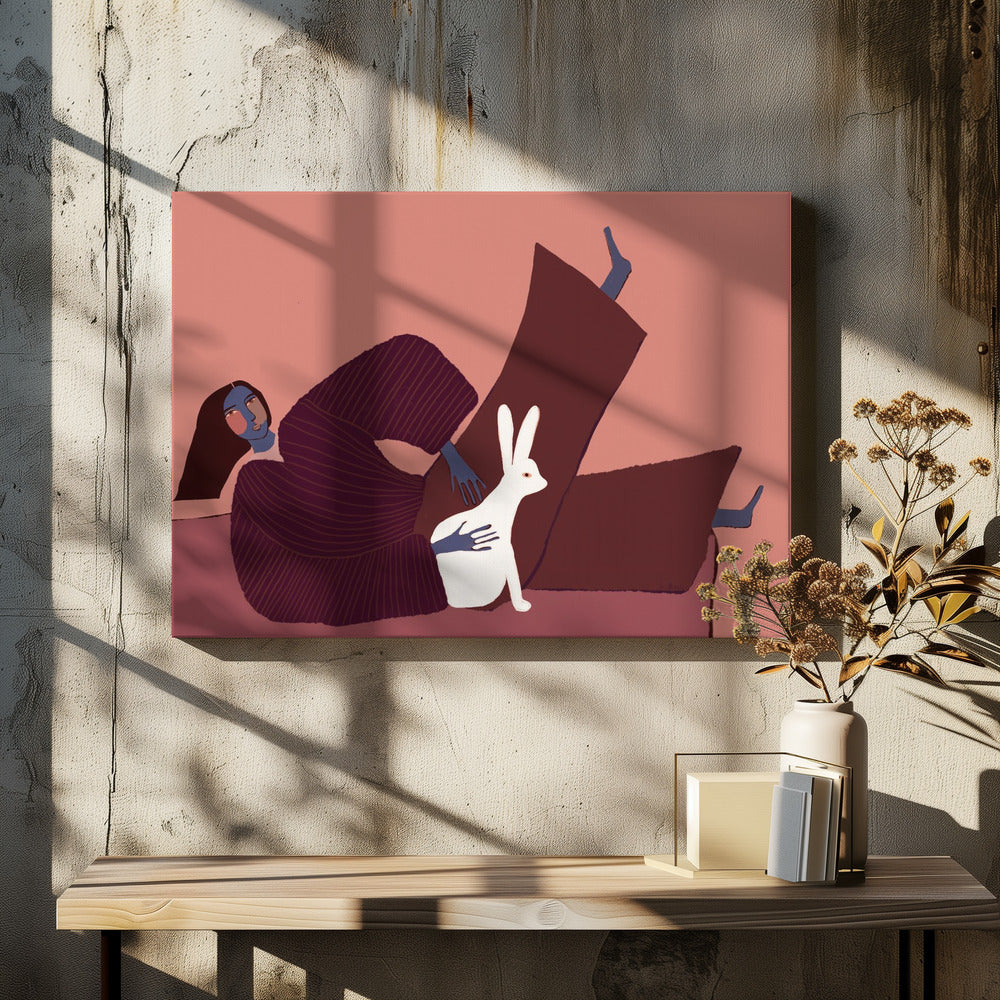 Konijnenliefhebber | Canvas