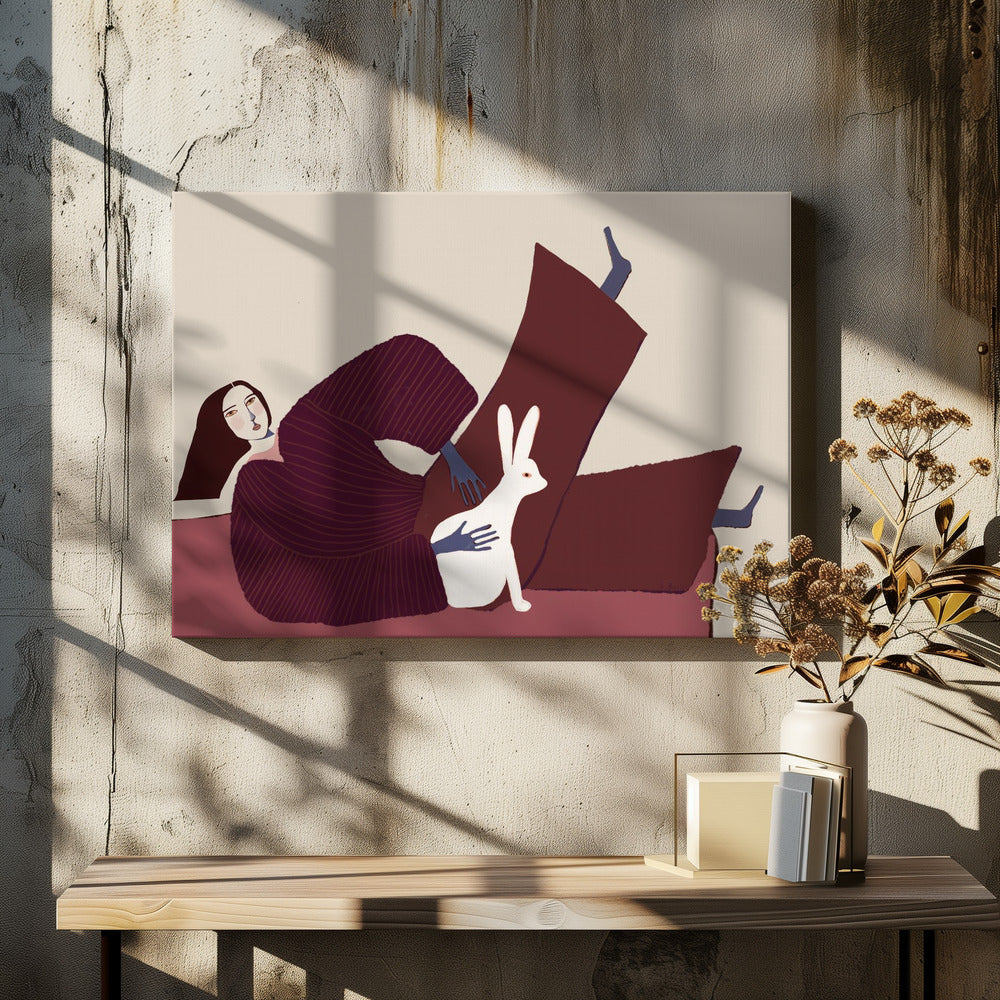 Konijnenliefhebber | Canvas